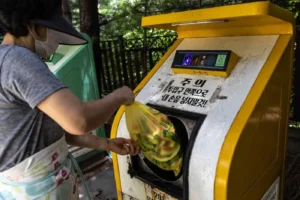 Food waste in South Korea, from overflowing landfills to biogas production and chicken feed